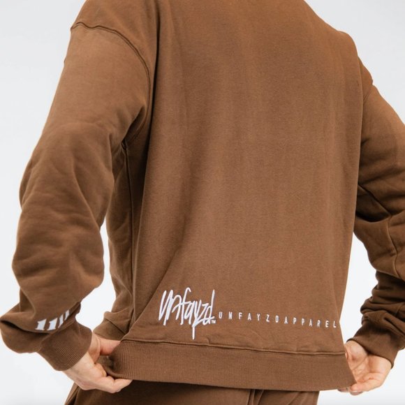 Unfayzd Apparel Unisex Crew- Cocoa -ALL SIZES AVAILABLE - Picture 3 of 3